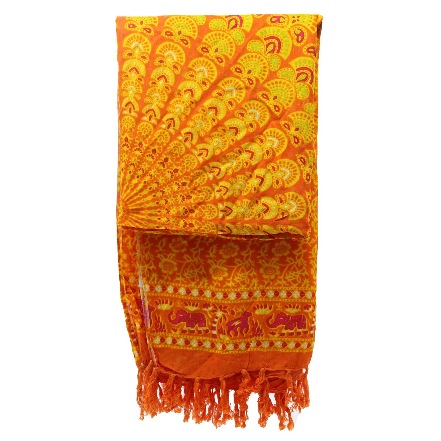 Lime Orange Mandela Sarong