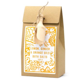 Pack of 500g Bath Salt - Lemon, Ginger & Orange