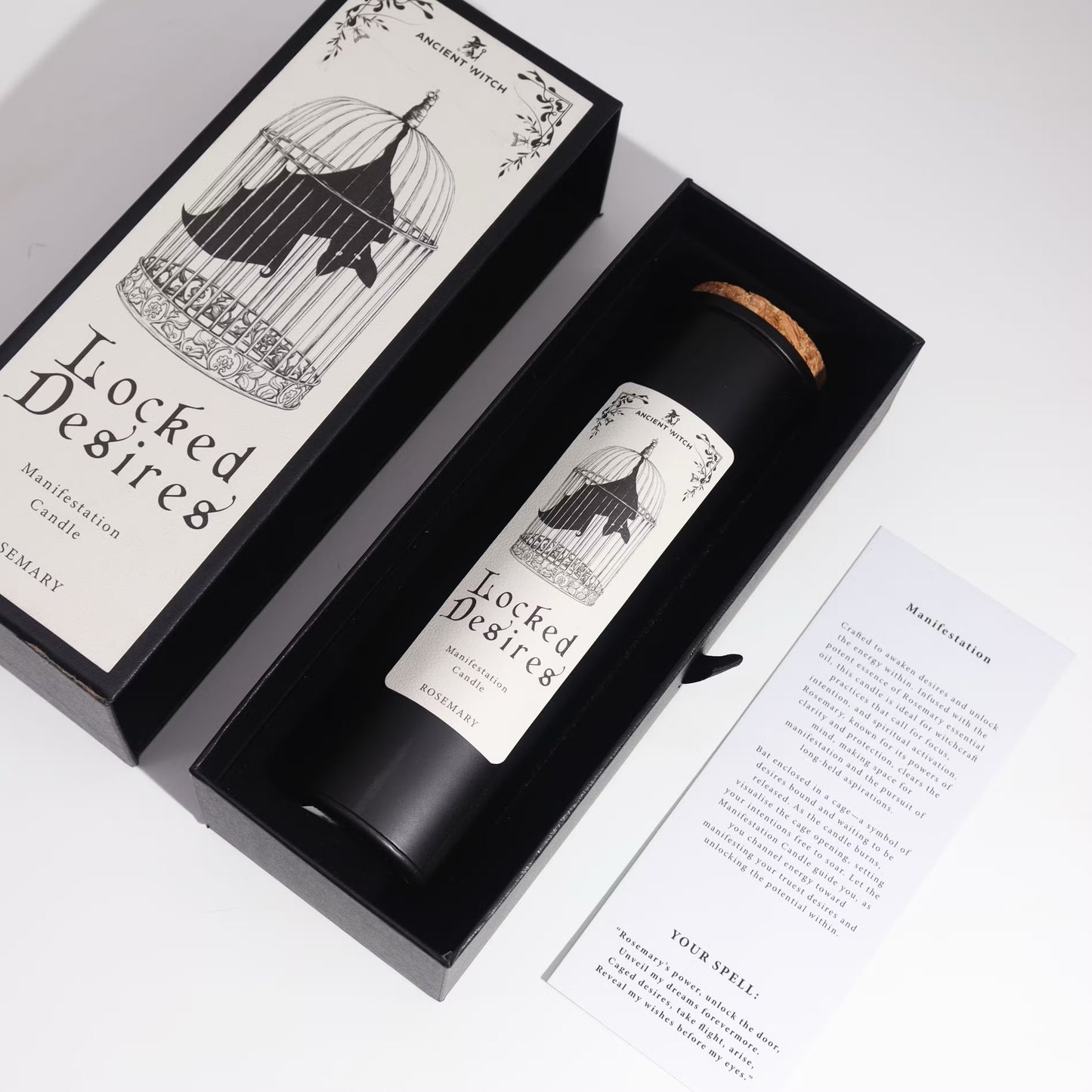 Bougie de purification de sorcières anciennes – Désirs verrouillés – Manifestation