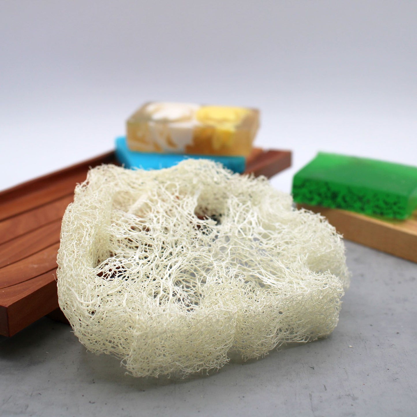 Egyptian Luxury Loofah with Cotton String - Non-Compressed - 2cm