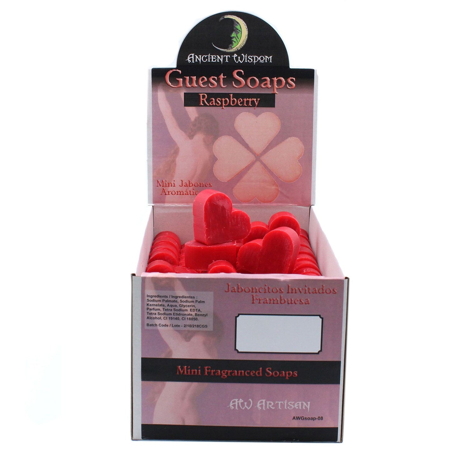 Heart Guest Soaps - Raspberry