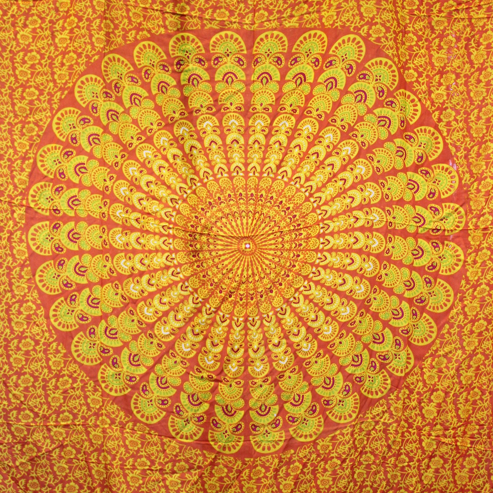 Lime Orange Mandela Sarong