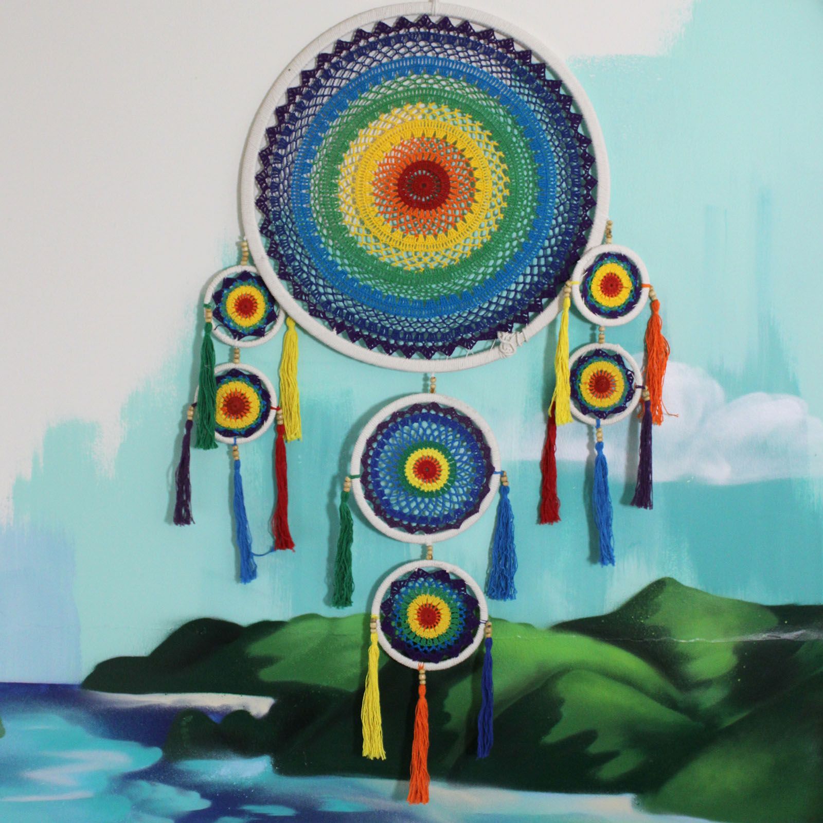 Extra Large Dreancatcher - Vivid Rainbow