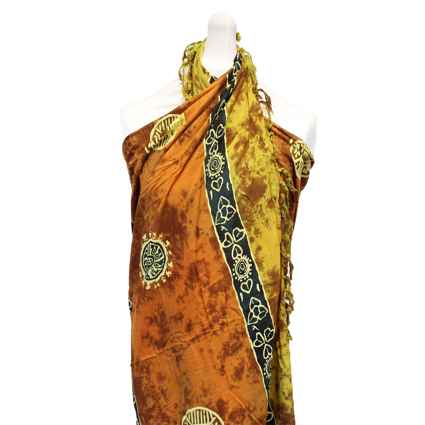 1x Bali Celtic Sarongs - Lucky Coins (4 Assorted Colours)