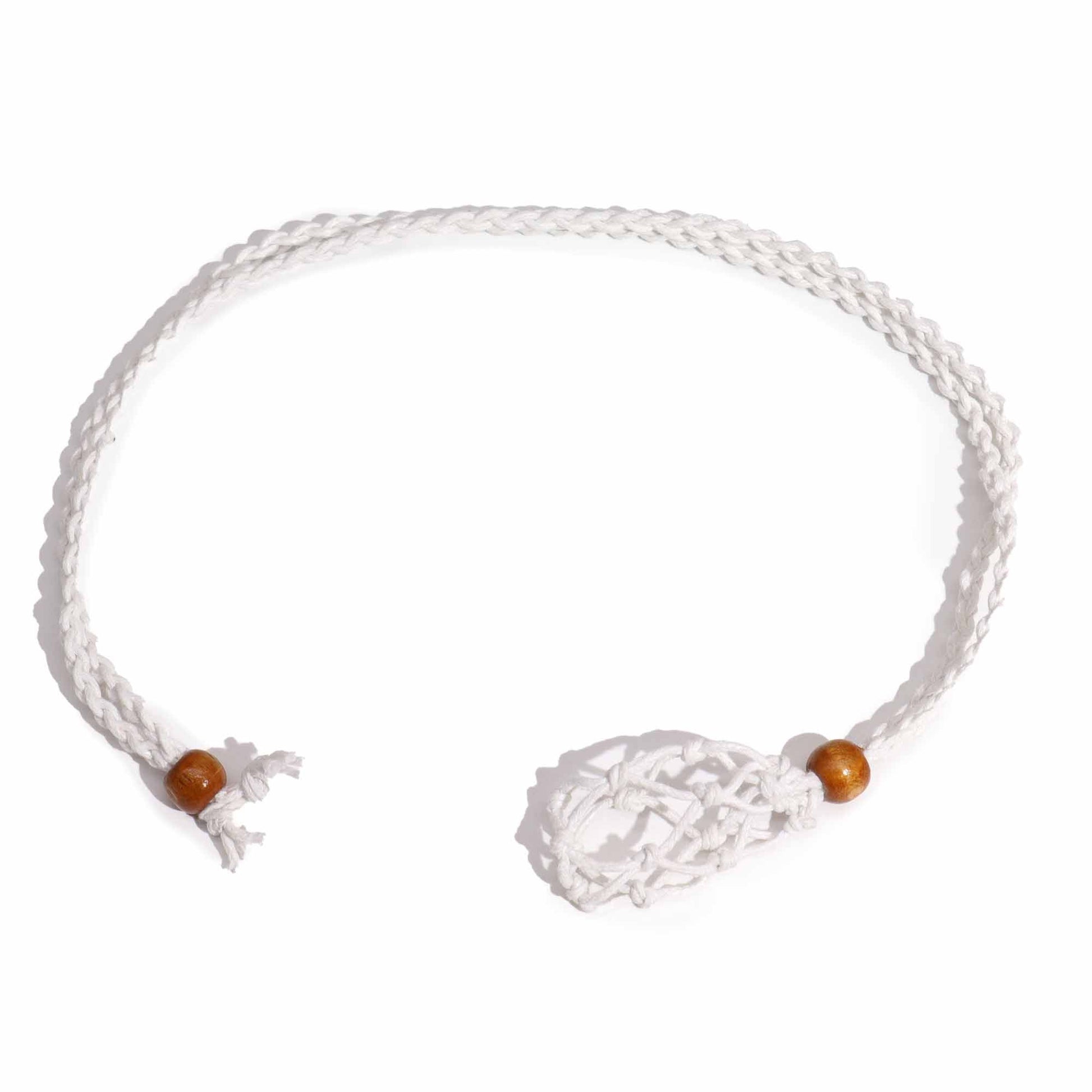 Crystal Gemstone Necklace Cord 45cm/18inch - White