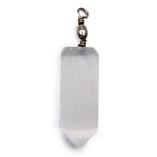 Selenite Obelix Pendent