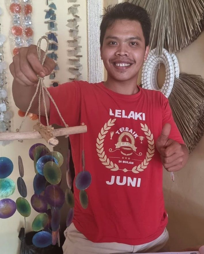 Green & Purple Driftwood Chime