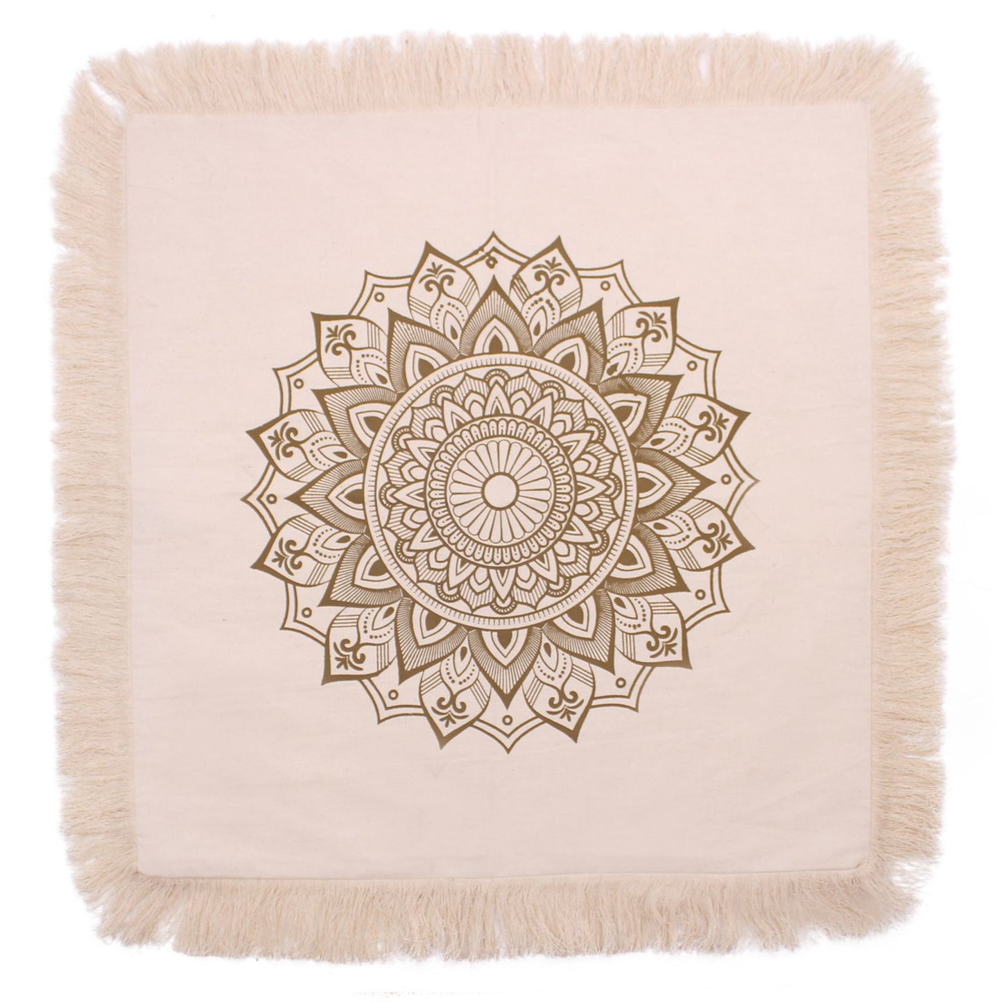 Lotus Mandala  Cushion - 60x60cm - bronze